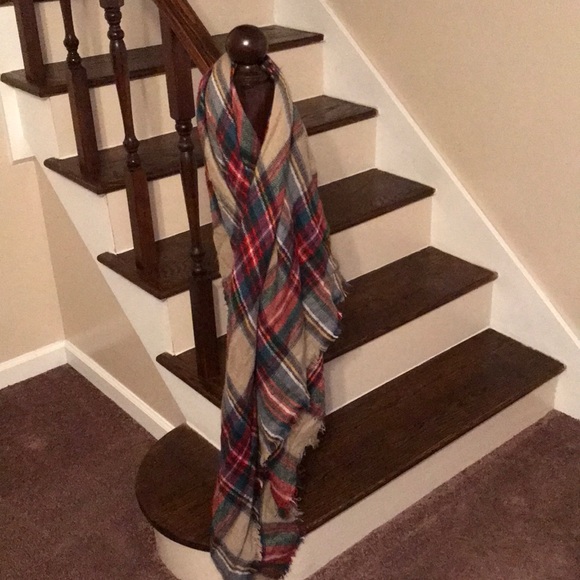 Plaid blanket scarf - Picture 2 of 2